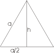 Применение  Высота равностороннего треугольника